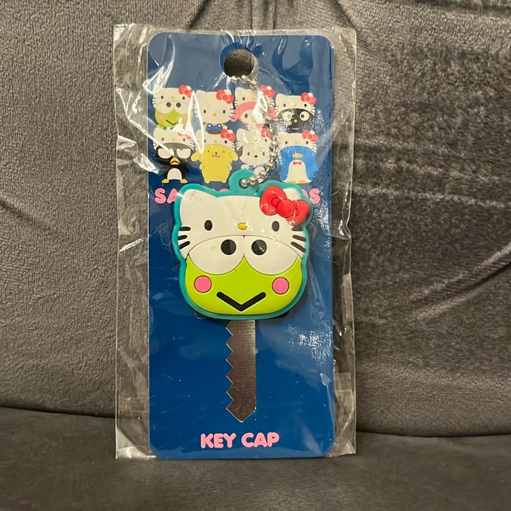 50th Anniversary Keroppi Key Cap Keychain. Limited edition brand new